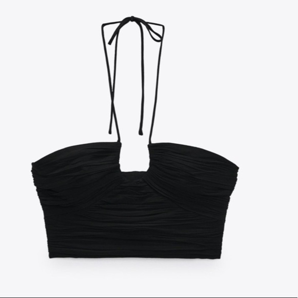 Zara draped halter top